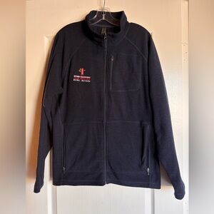 Reno National Championship Air Races Blue Full Zip Fleece Size Large Reno NV